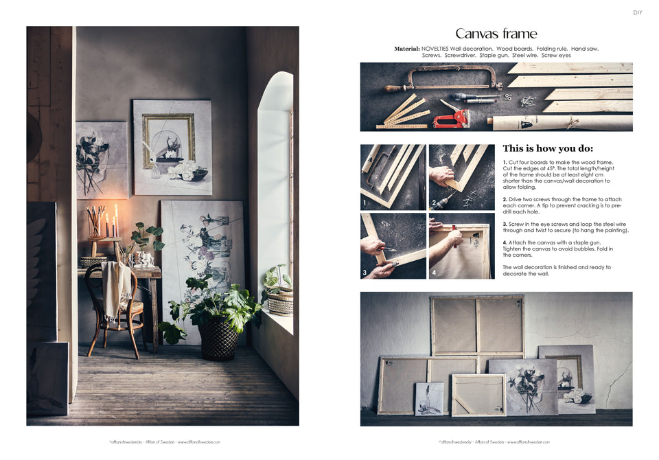 DIY tavelram – skapa en stilren canvasram hemma