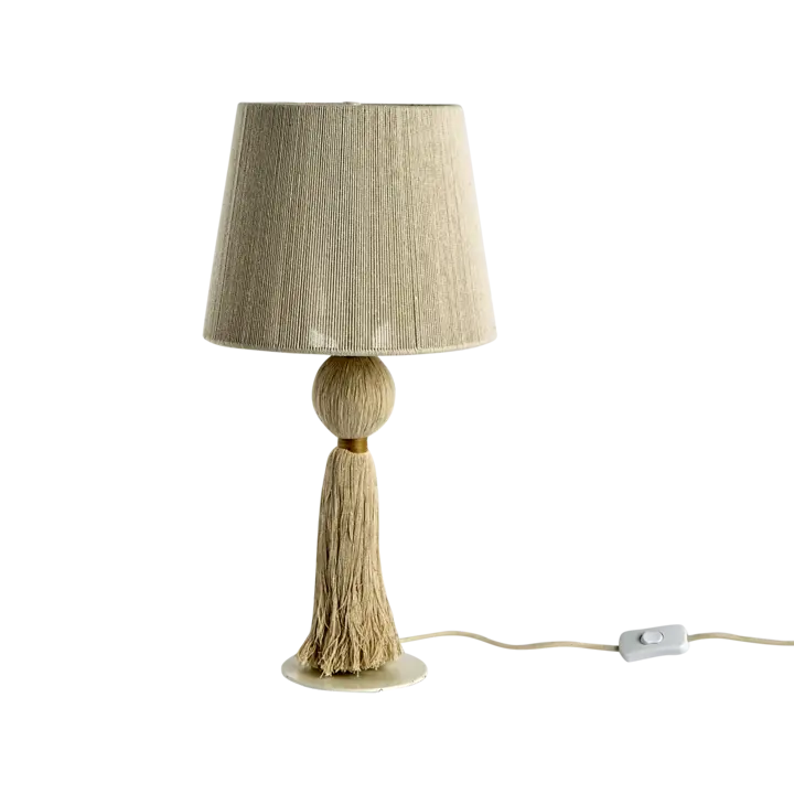 MILLA Bordslampa M, Natur/brun