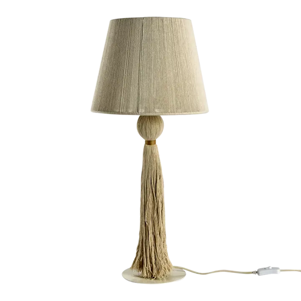 MILLA Bordslampa L, Natur/brun