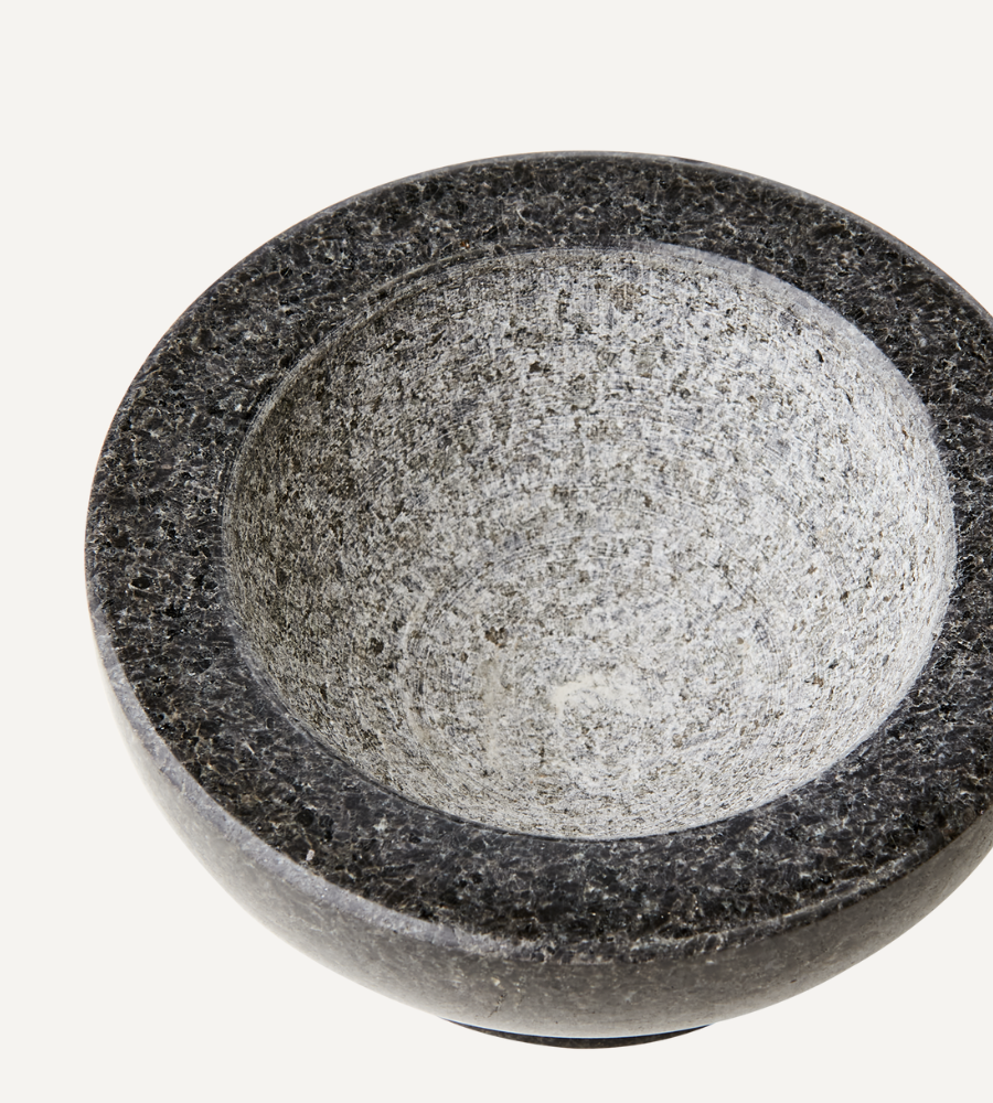 THYME Mortel med stöt, Svart Granit