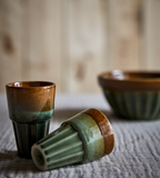 COSTA Kopp M, Grön/brun Ø6xH9 cm - 12-PACK
