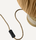 LANDO Bordslampa, Vit/natur