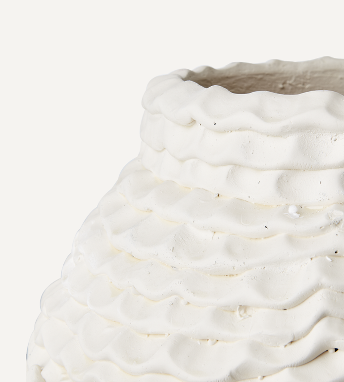 CREAM Kruka Stor, Elfenben