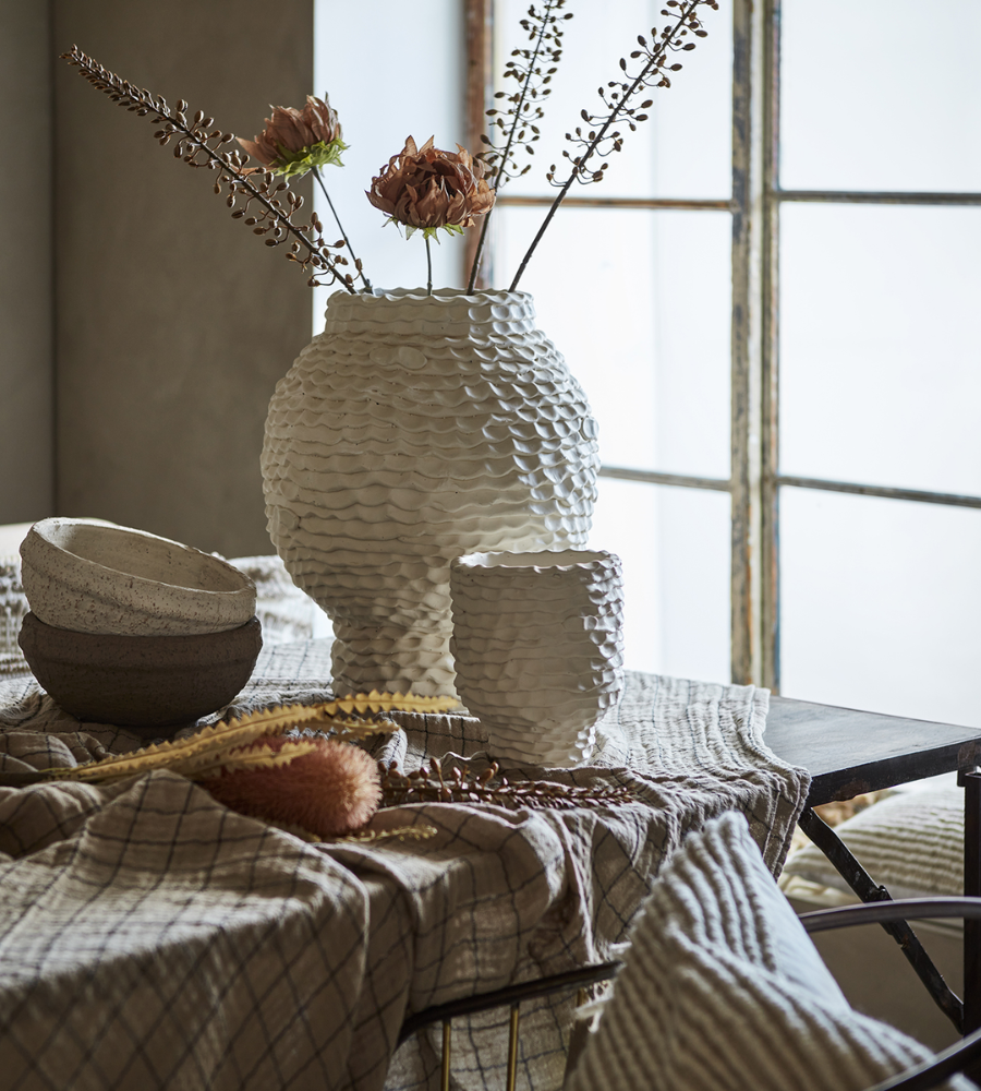 CREAM Kruka Stor, Elfenben