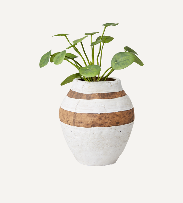 CAMILLE Kruka M, Vit/brun