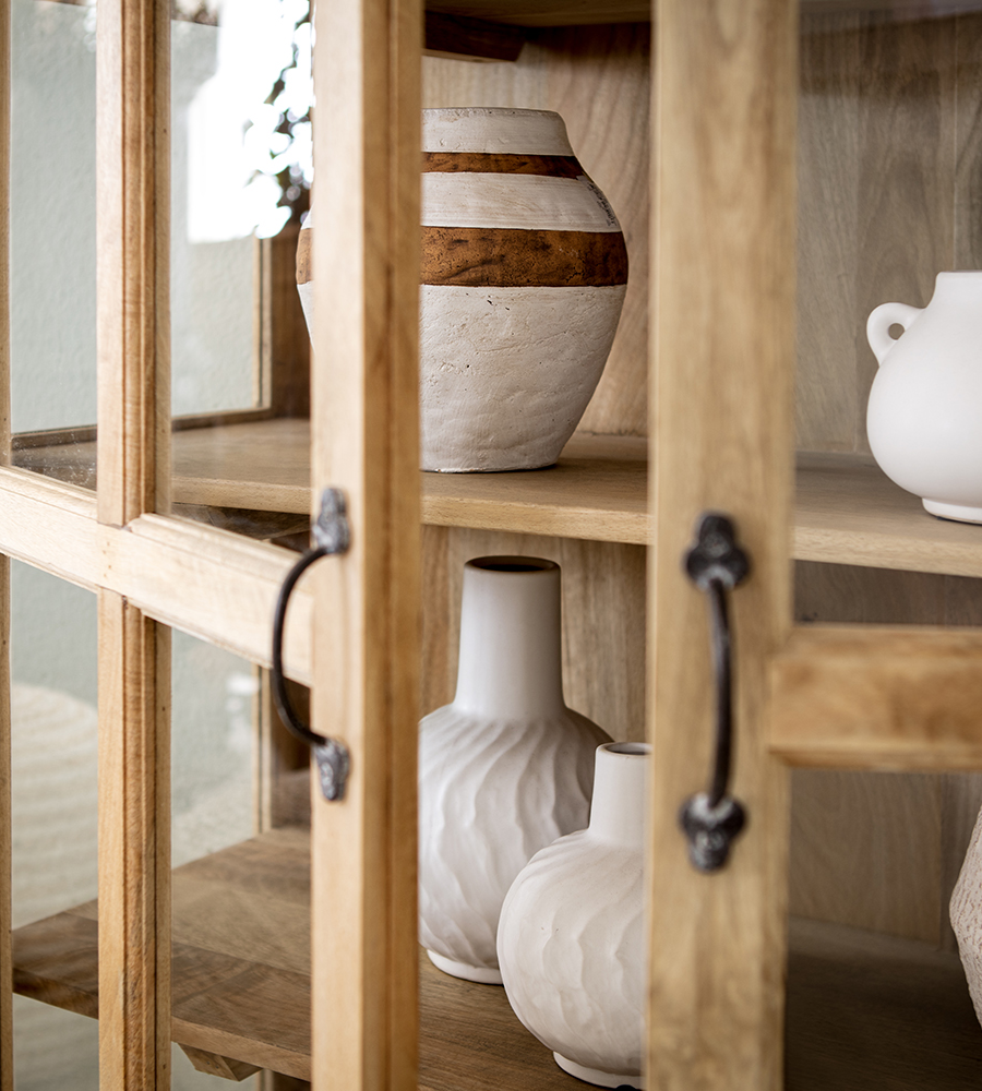 CAMILLE Kruka M, Vit/brun