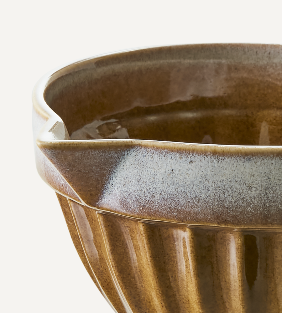 COSTA Skål med pip, Senapsgul/flerfärgad