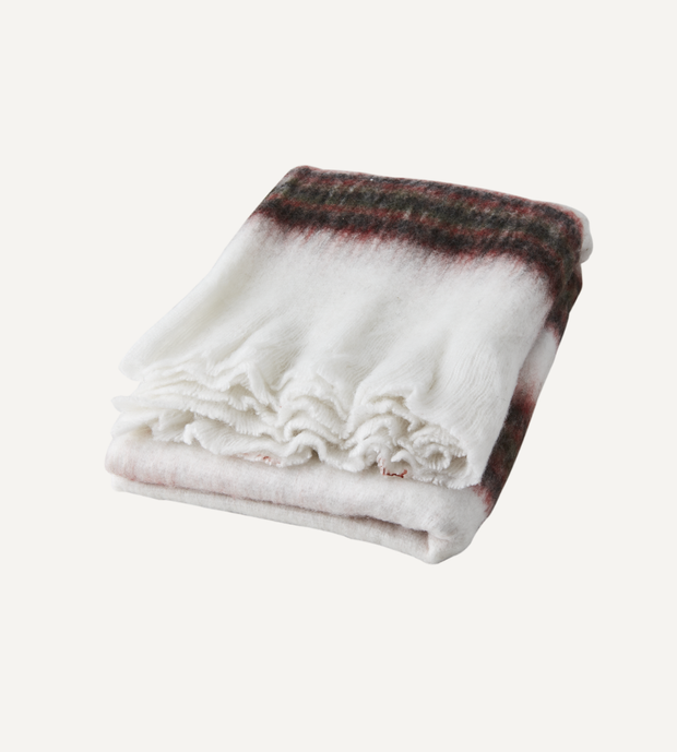 MILIO Filt, Röd/grön/vit 160x130