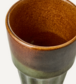 COSTA Kopp M, Grön/brun Ø6xH9 cm - 12-PACK