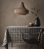 INGRID Bordsduk, Grön/elfenben 250x140