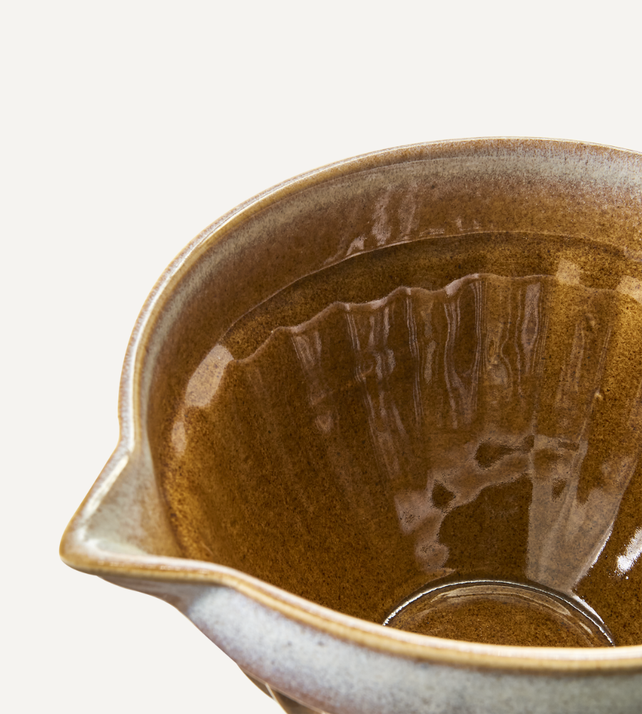 COSTA Skål med pip, Senapsgul/flerfärgad