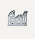 FENIX Ljuslykta hus, Grå/vit