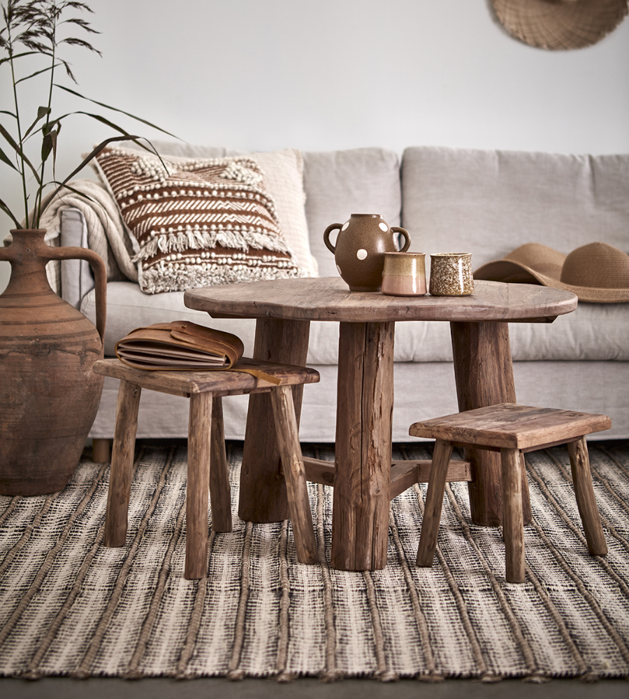 MATTEO Matta, Grå/elfenben/natur 300x200