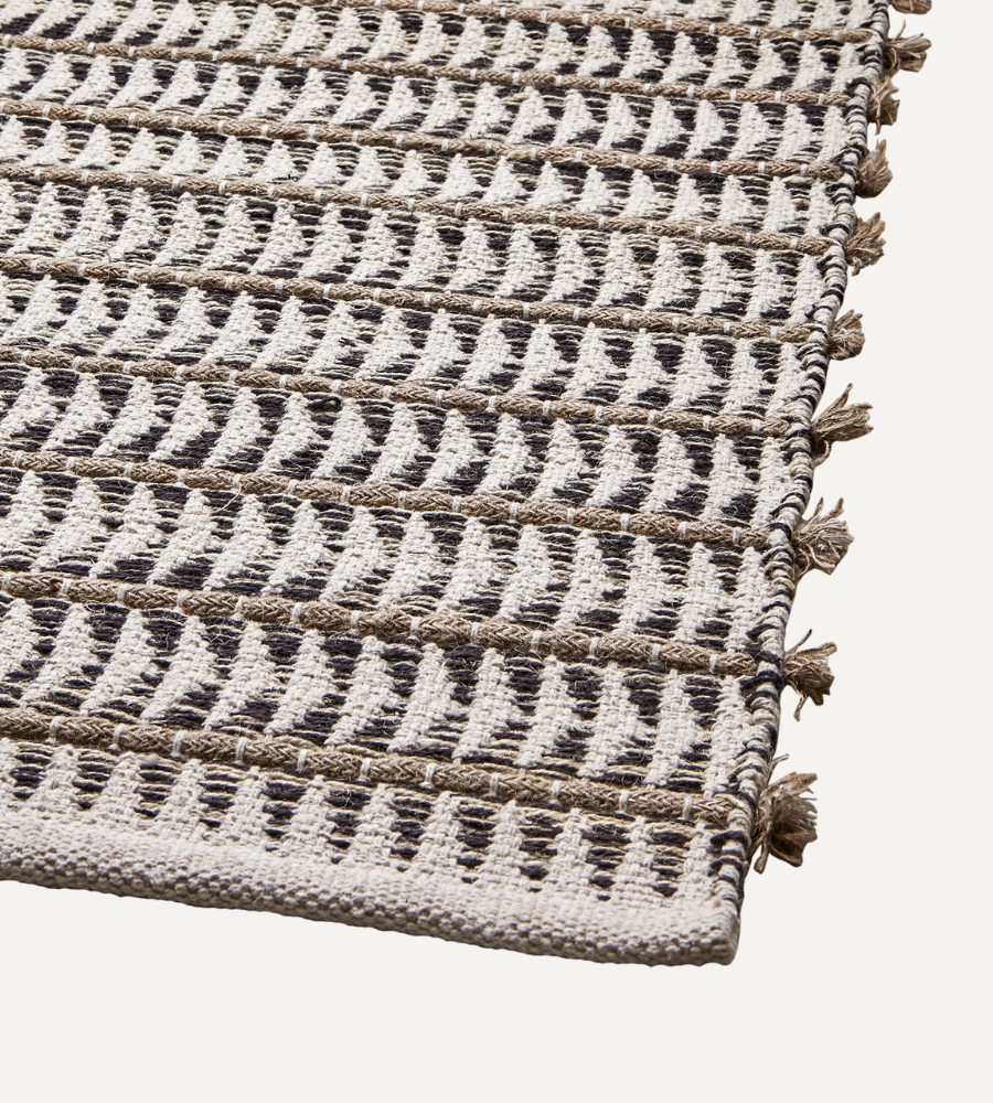 MATTEO Matta, Grå/elfenben/natur 300x200