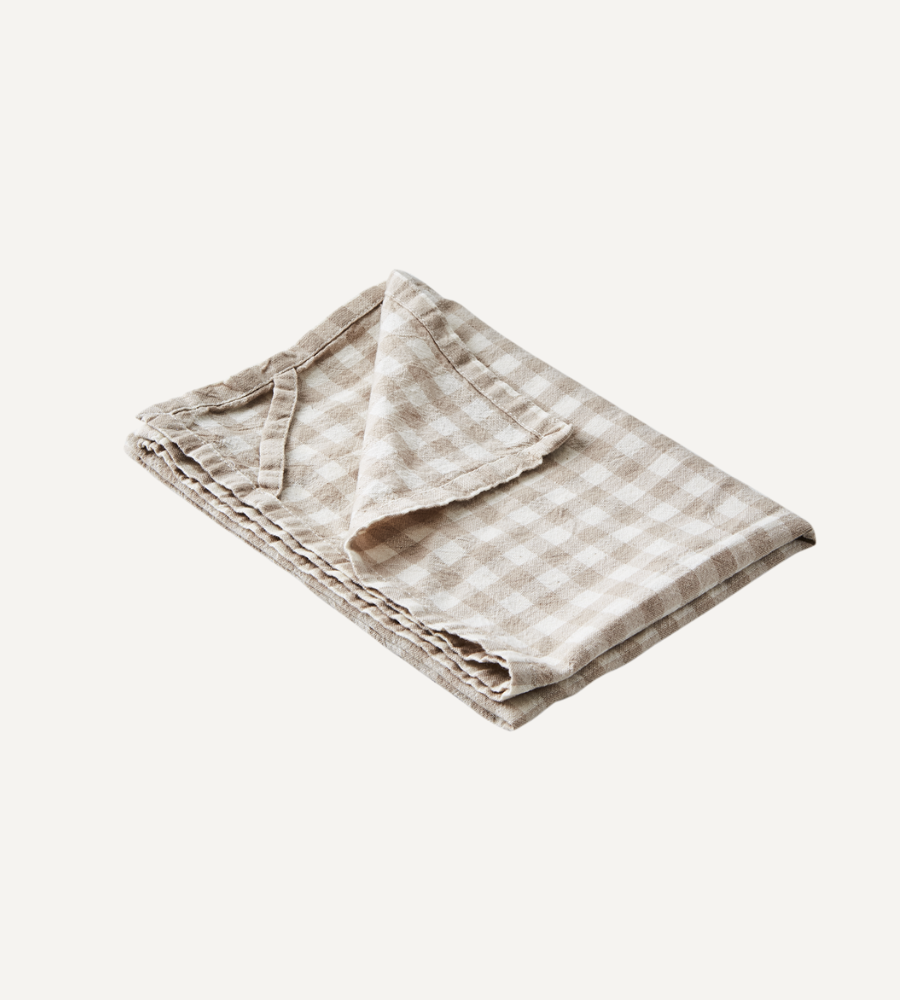 ELSA Kökshandduk i bomull Beige/vit 3-PACK