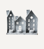 FENIX Ljuslykta hus, Grå/vit