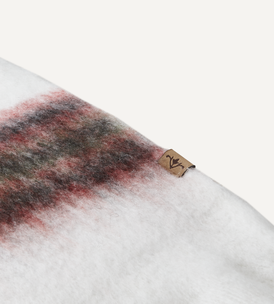 MILIO Filt, Röd/grön/vit 160x130