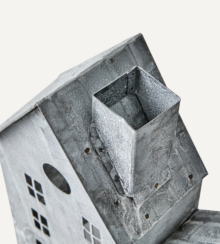 FENIX Ljuslykta hus, Grå/vit