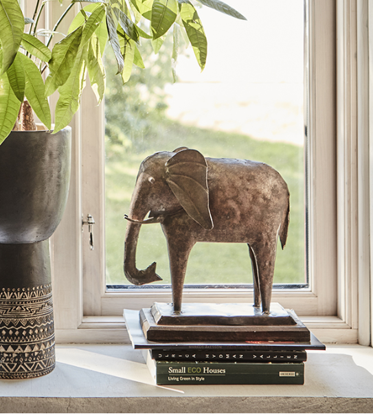 FIGARO Elefantskulptur, Brun
