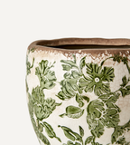 VICTORIA Kruka S, Vit/grön