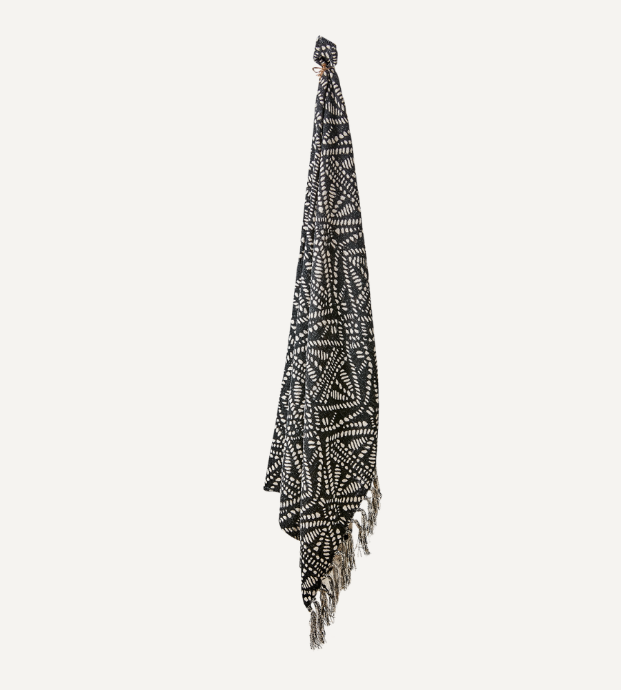FERNANDO Filt, Natur/svart 160x130