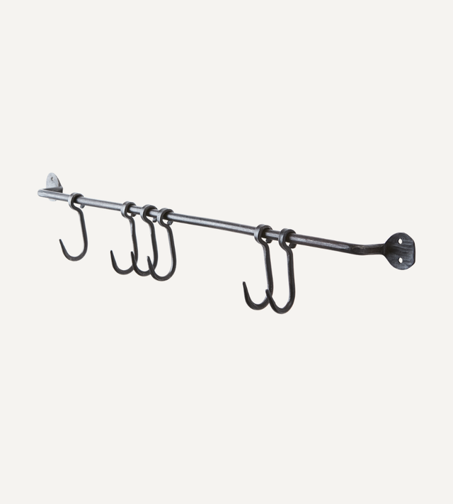 LOKE Stång med krokar S, Svart