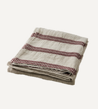 NOEL Bordsduk, Röd/lingrå 350x140