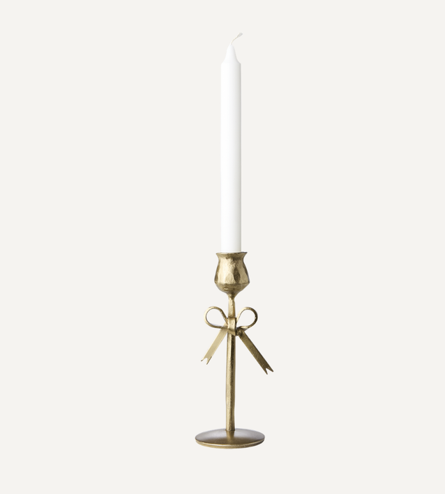 Handgjord Ljusstake, Mässingsfärgad
