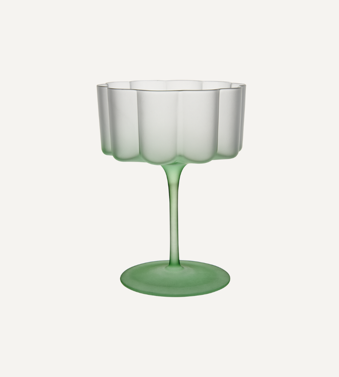 LILLIE Cocktail/dessertglas, Grön 4-PACK