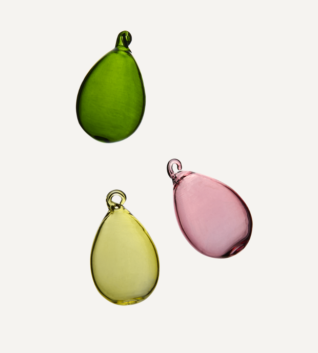 BUNNY Påskdekoration, 3-pack, Rosa/grön/gul