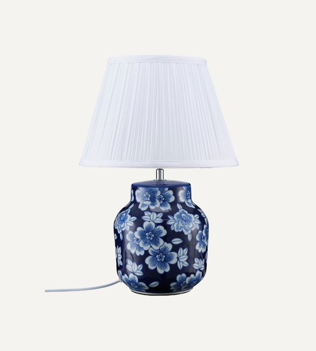 Fanny bordslampa Blå/vit 47cm