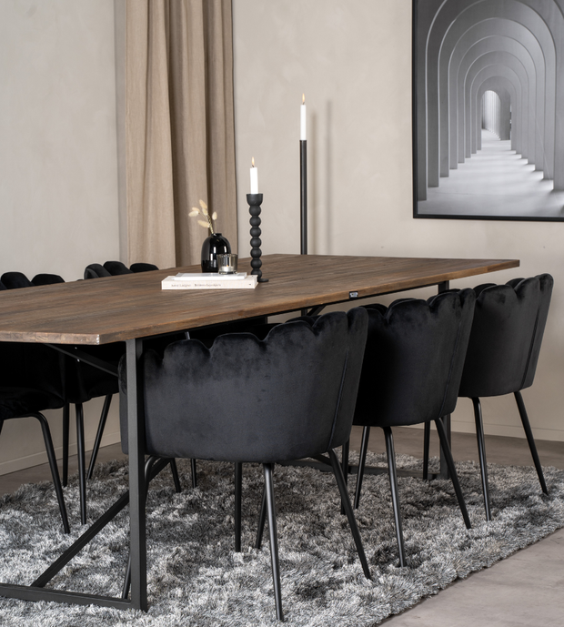 LIMHAMN Matstol Svart