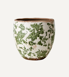 VICTORIA Kruka M, Vit/grön