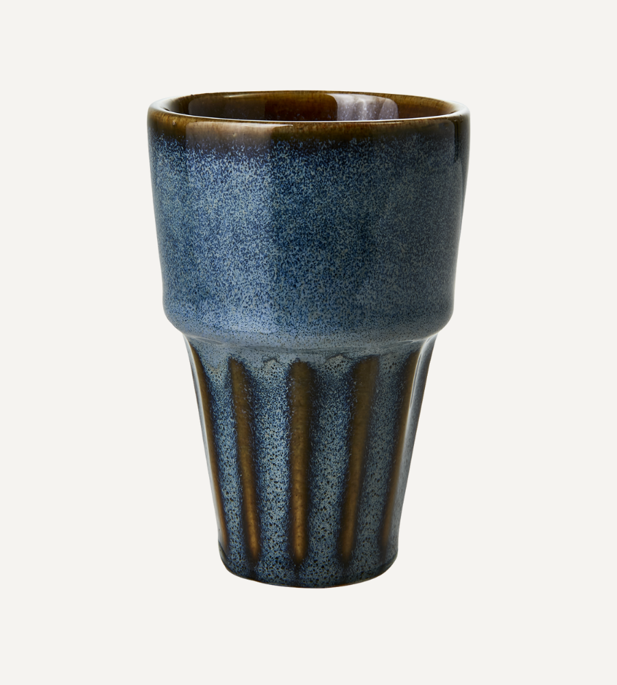 COSTA Kopp M, Blå/flerfärgad Ø6xH9 cm - 12-PACK