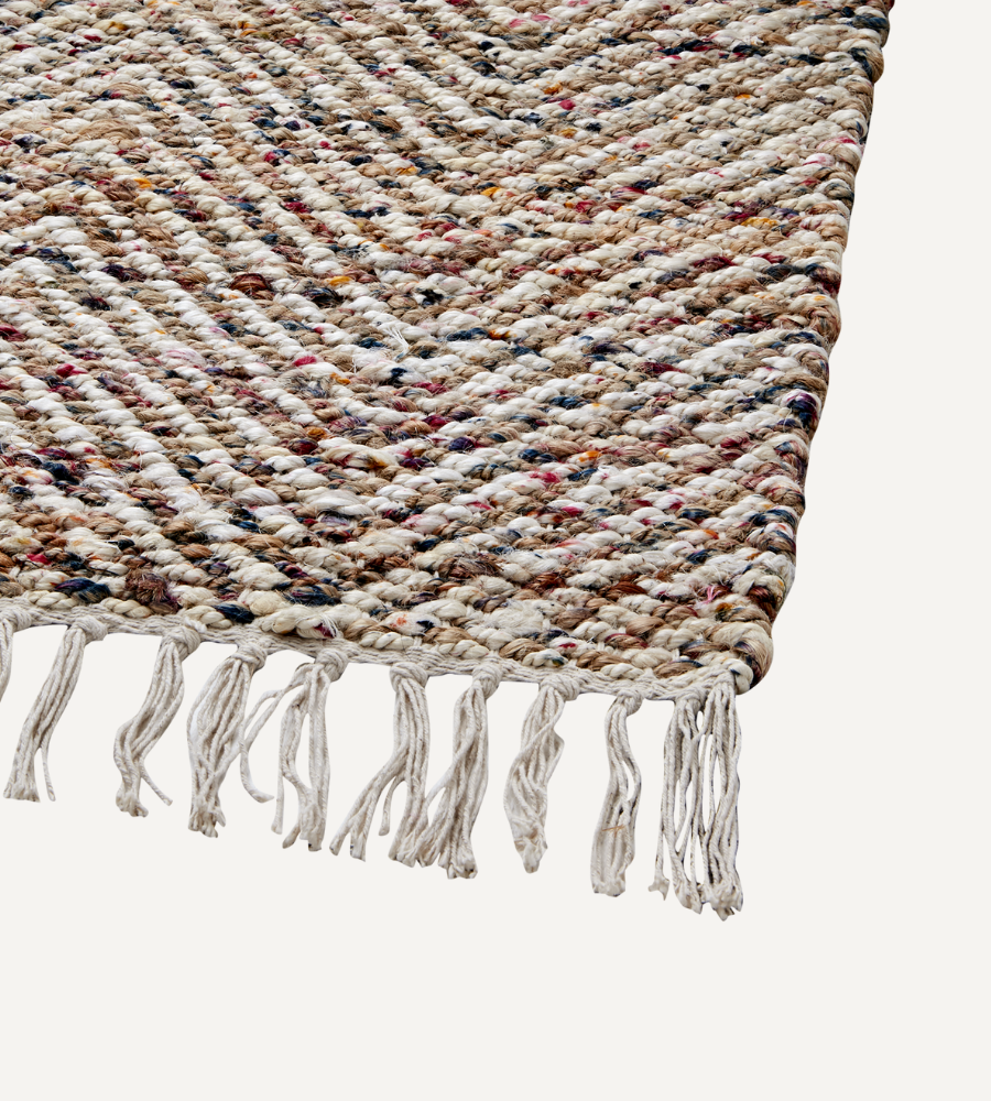 JUNI Matta, Natur/flerfärgad 240x170 cm