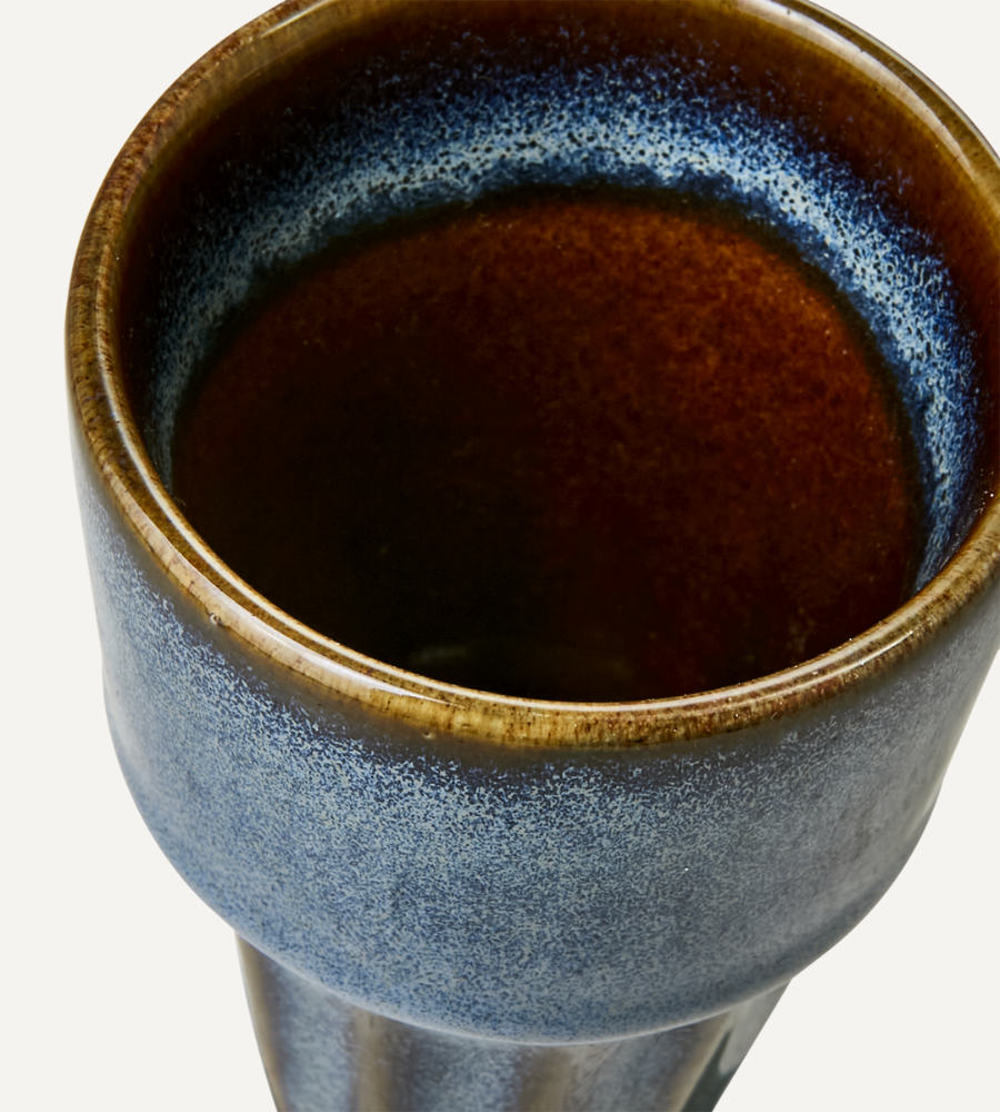 COSTA Kopp M, Blå/flerfärgad Ø6xH9 cm - 12-PACK