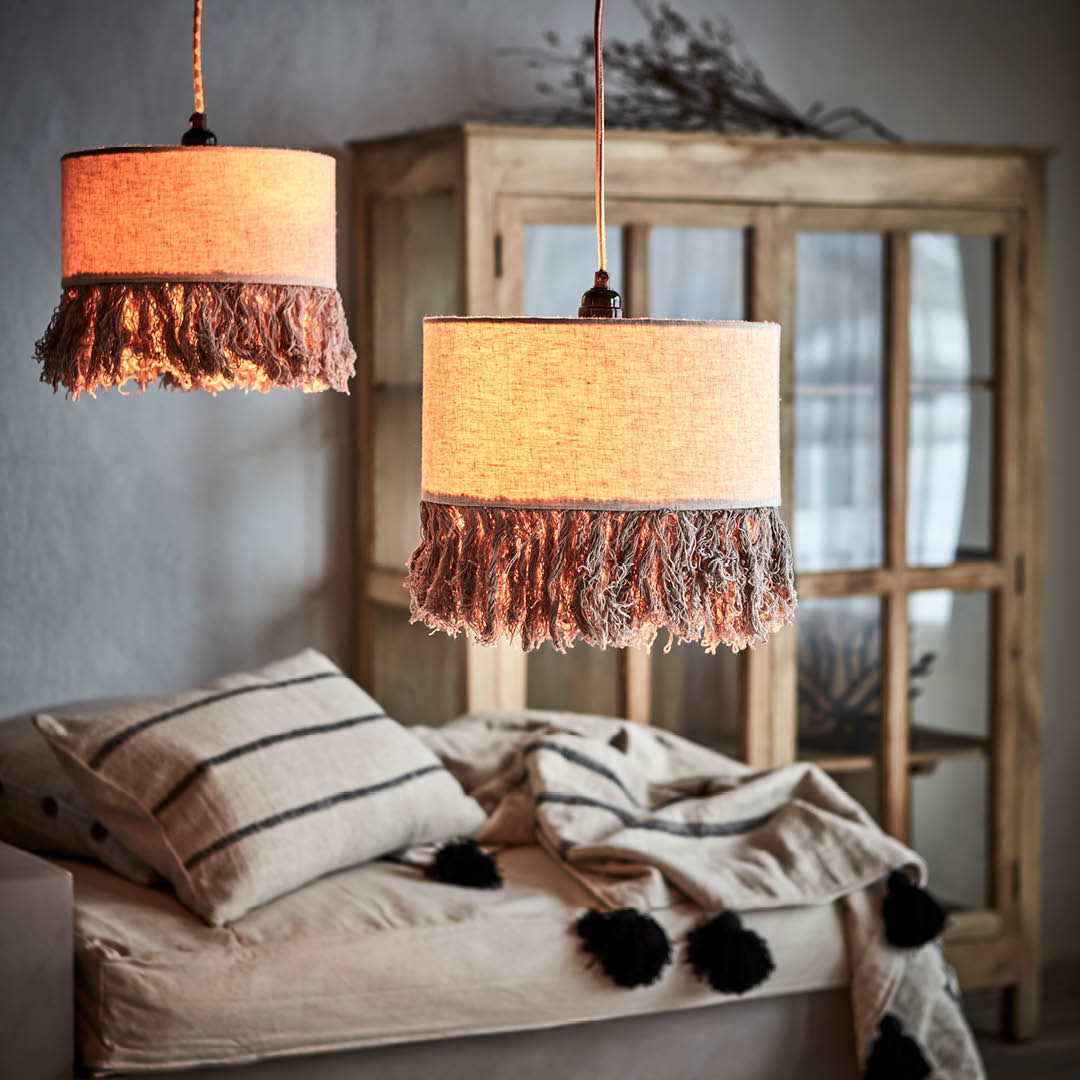 FRANS Lampskärm M, Natur Ø25