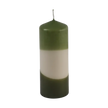 COLOURED PILLAR CANDLE Blockljus, Grön (2-pack)