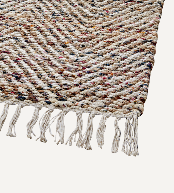 JUNI Handvävd Gångmatta i Naturmaterial 240x80