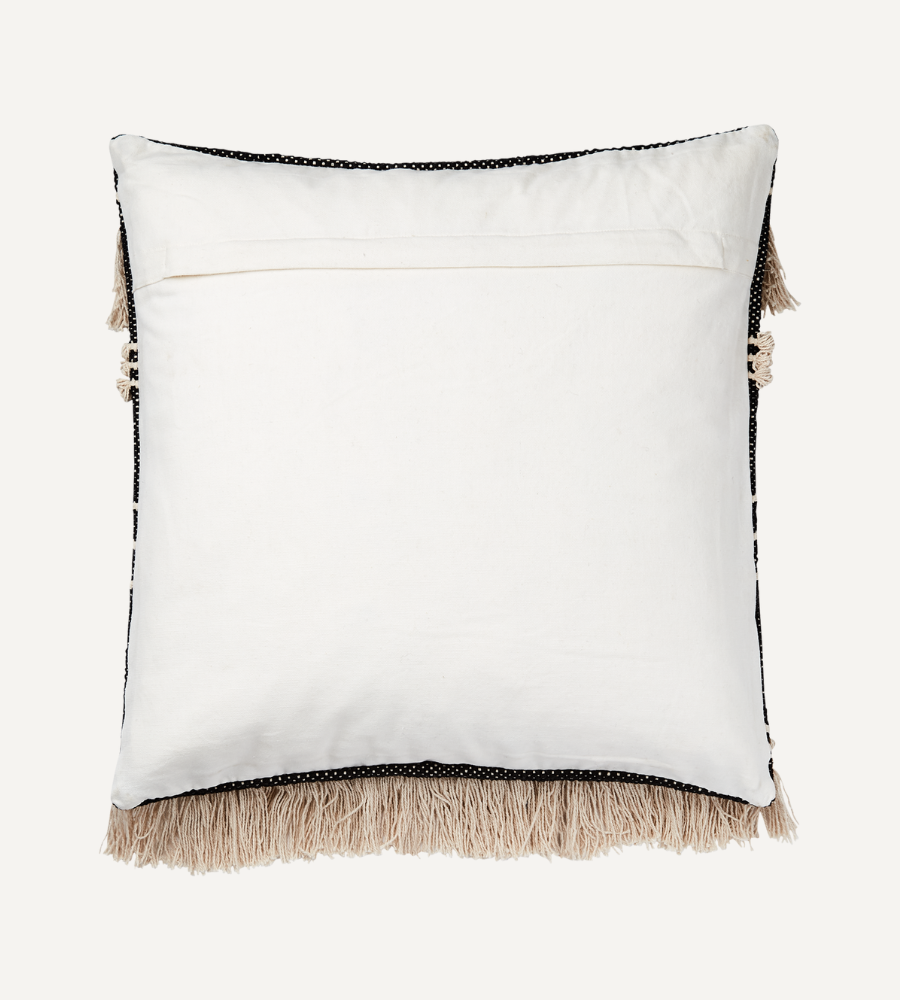 MINNA Kuddfodral, Svart/elfenben