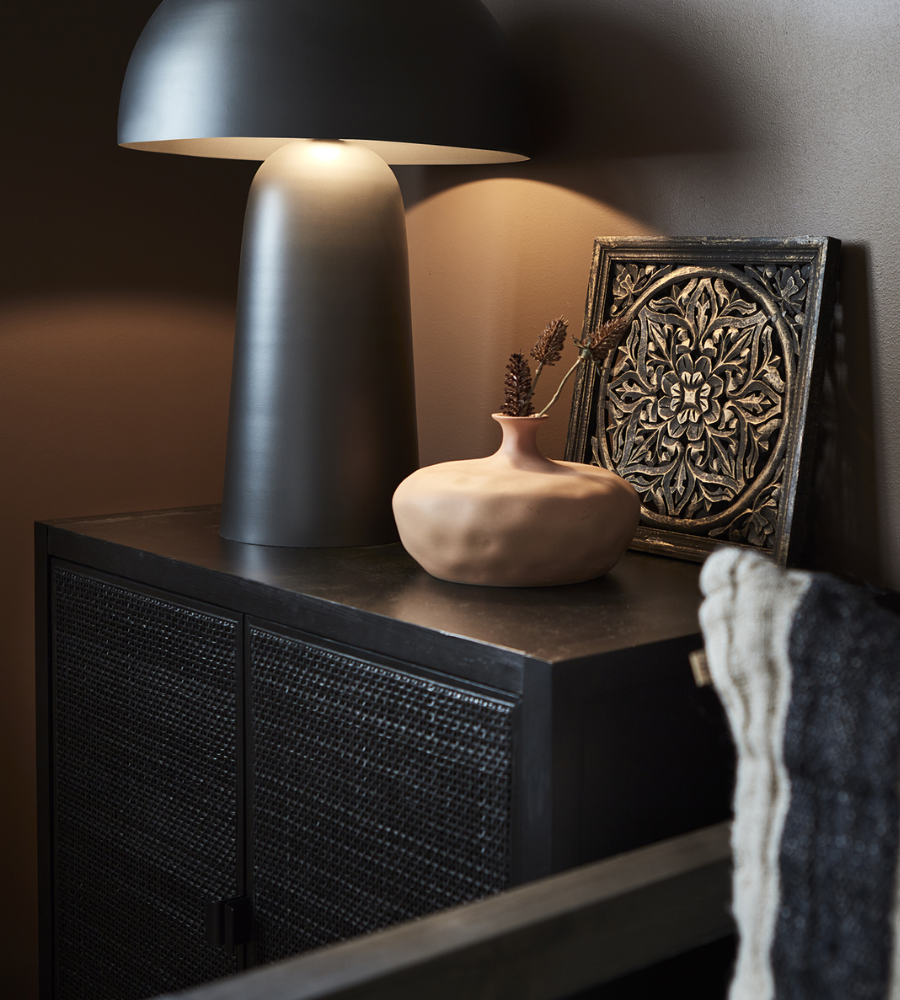 FUNGI Bordslampa L, Mörkgrå Ø19/41xH61 cm