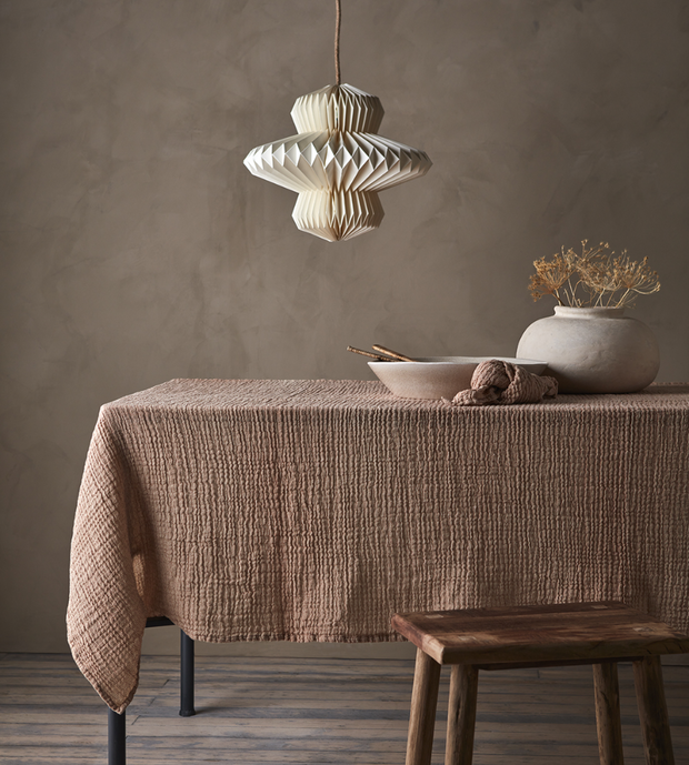 ELSA Bordsduk, Rost/elfenben 250x140