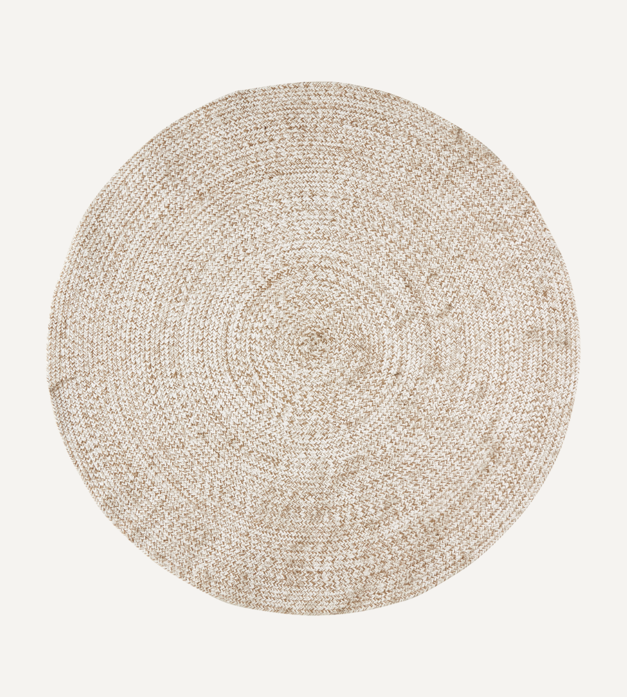 JUNI Matta L, Natur/vit Ø150 cm