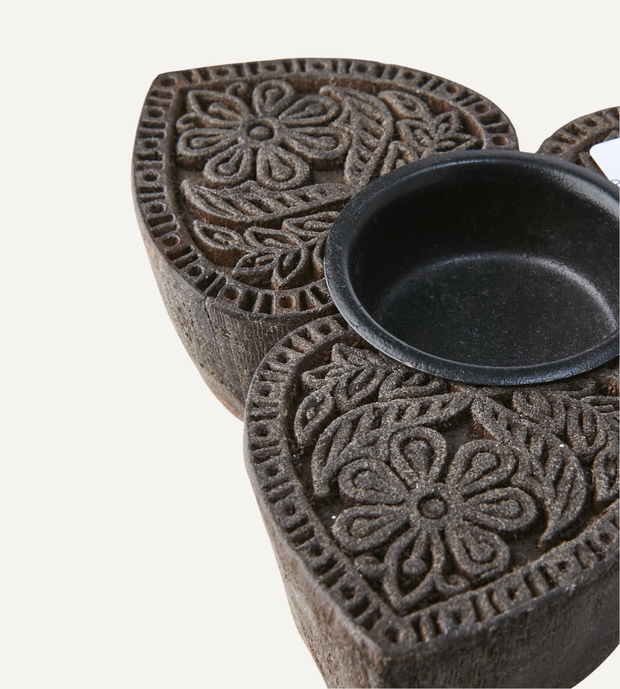 TREASURE Värmeljushållare, Brun