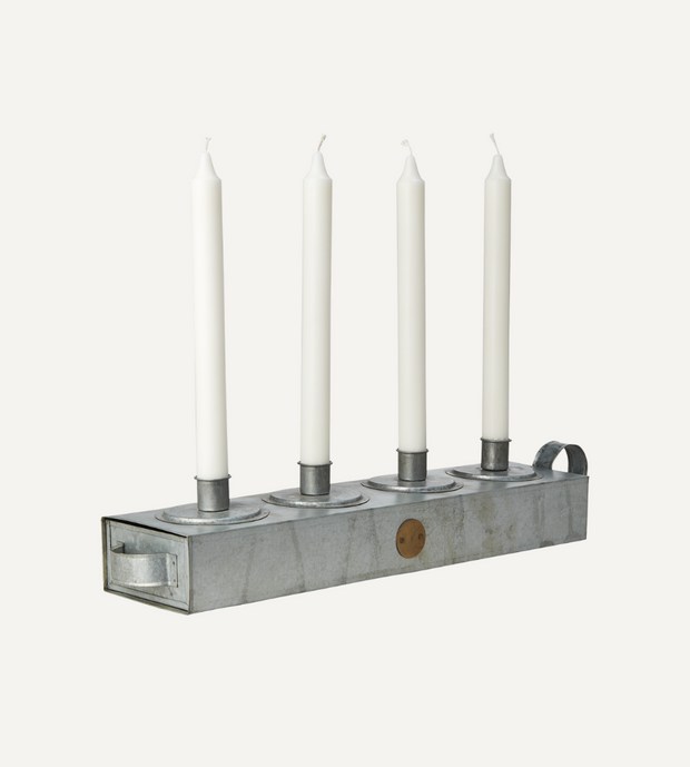 FENIX Adventsljusstake/ljuslåda, Grå