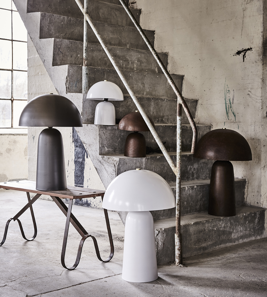 FUNGI Bordslampa L, Mörkgrå Ø19/41xH61 cm