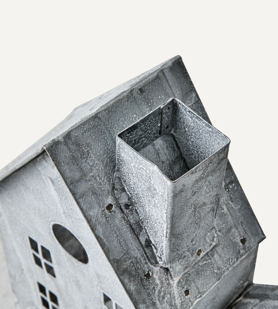 FENIX Ljuslykta hus, Grå/vit