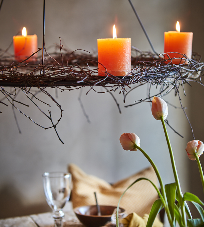 AXEL Takkrona, Svart 60x60