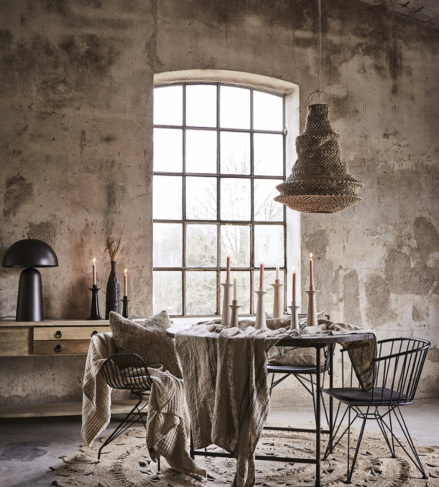 FUNGI Bordslampa L, Mörkgrå Ø19/41xH61 cm