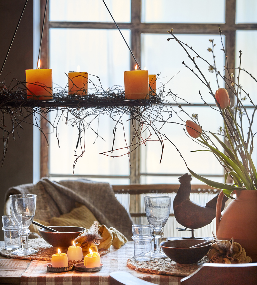 AXEL Takkrona, Svart 60x60